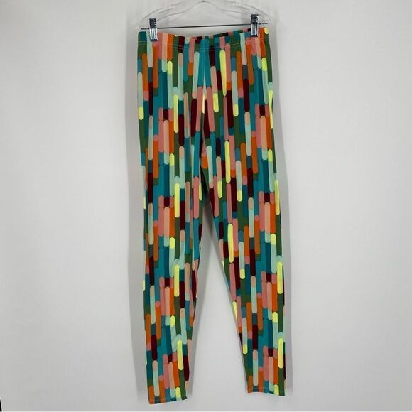 Agnes & Dora Women’s Multi Color Print Leggings Size Small / Medium - Picture 1 of 3